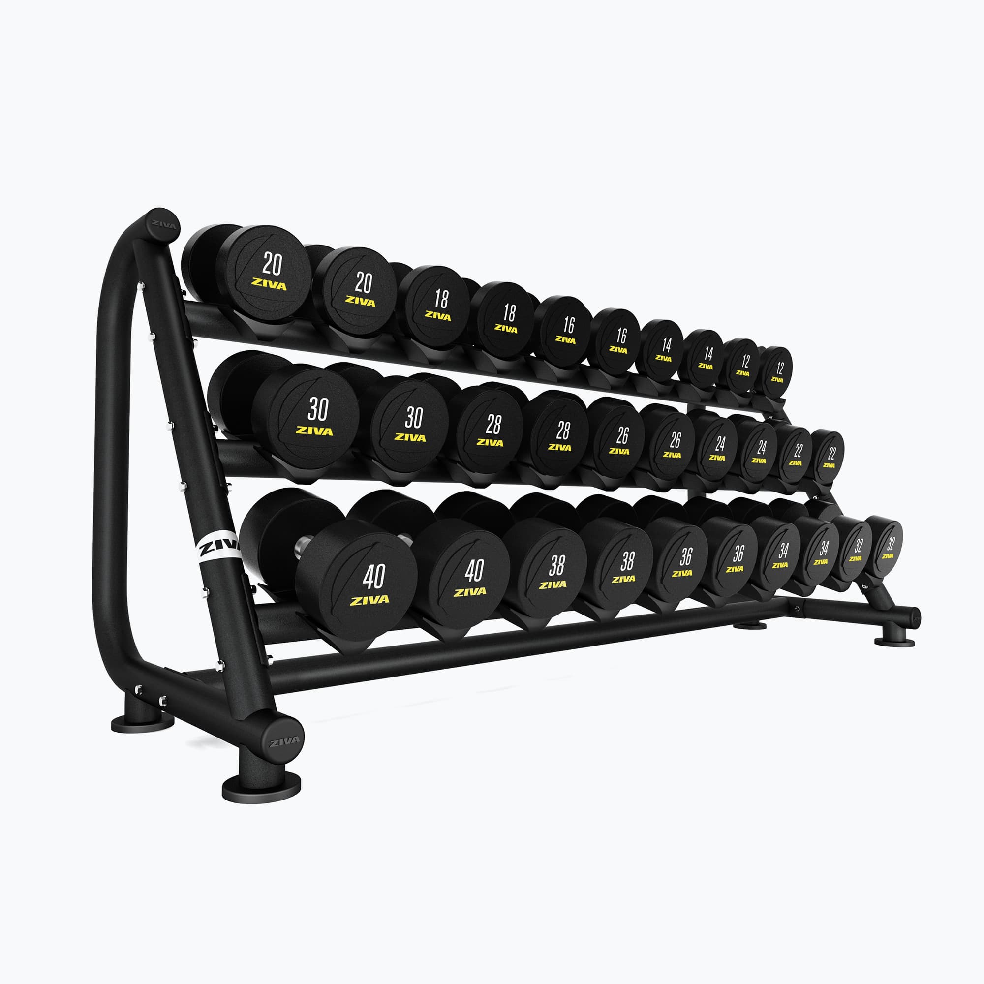 ST 15-PAIR, 3-TIER DUMBBELL RACK